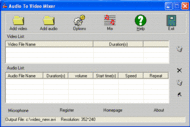 Audio To Video Mixer screenshot